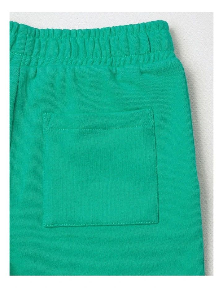 French Terry Short in Green image 4