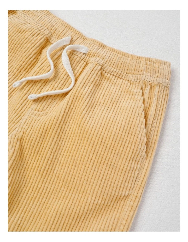 Corduroy Cargo Short in Tan image 2