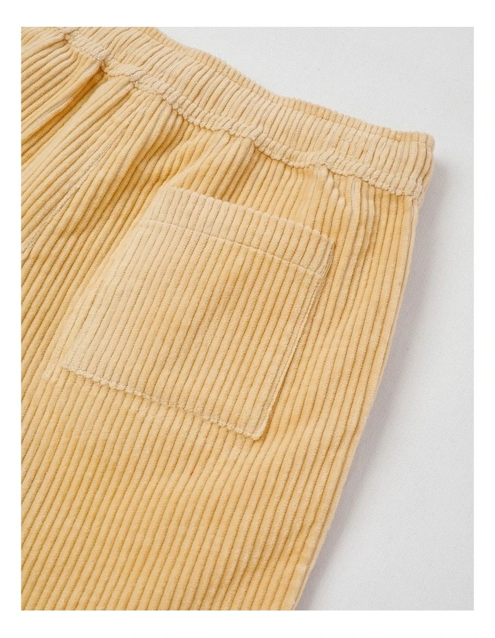 Corduroy Cargo Short in Tan image 4