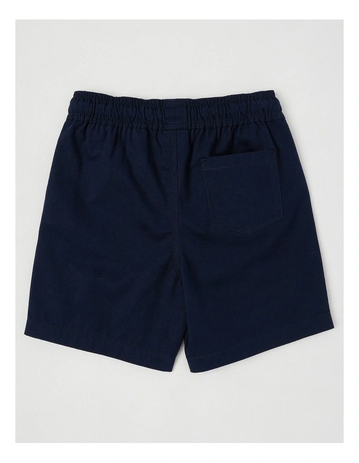 Essentials Chino Pull On Short in Navy image 3