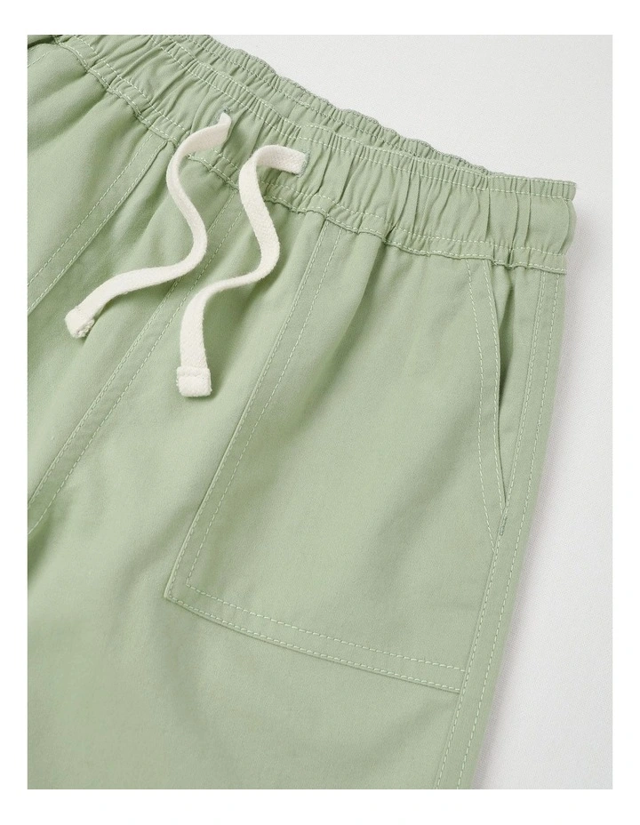 Essentials Chino Pull On Short in Khaki image 2