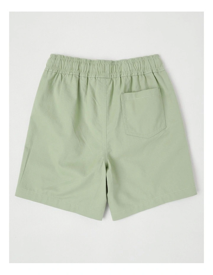Essentials Chino Pull On Short in Khaki image 3