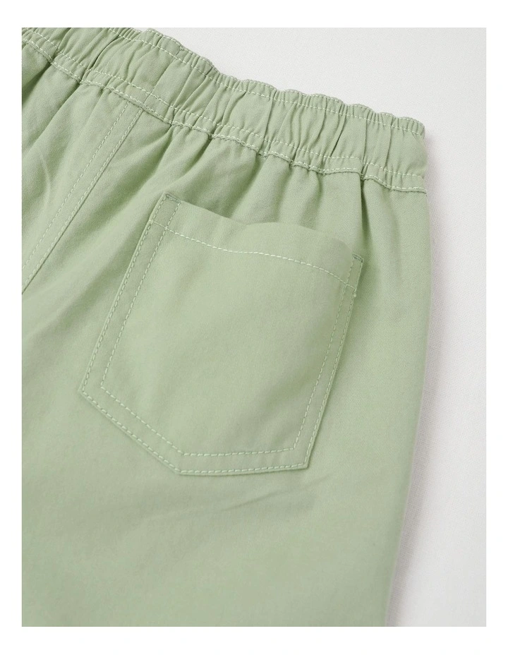 Essentials Chino Pull On Short in Khaki image 4
