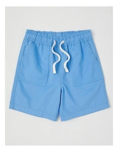 Essentials Chino Pull On Short in Blue
