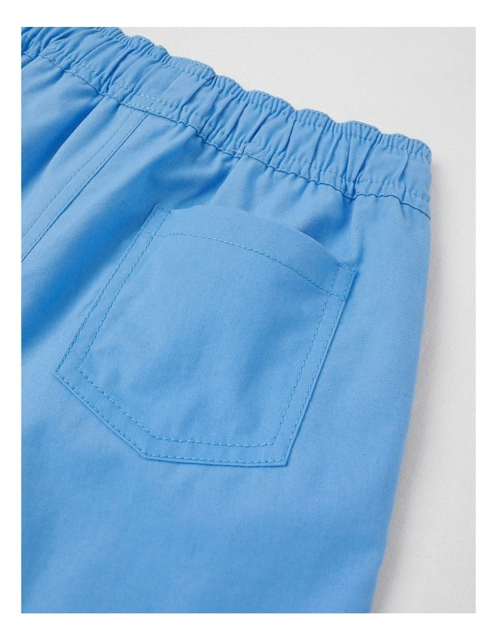 Essentials Chino Pull On Short in Blue image 4