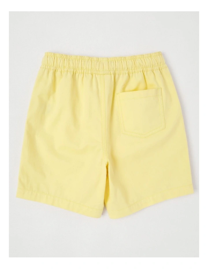 Essentials Chino Pull On Short in Yellow image 3