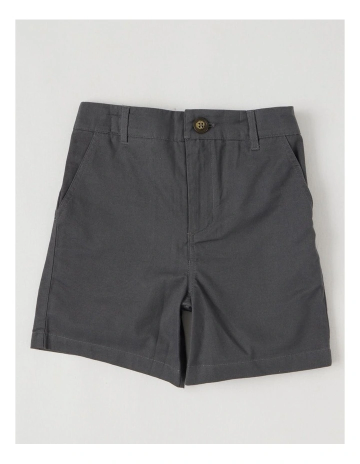 5 Pocket Stretch Chino Short in Charcoal image 1