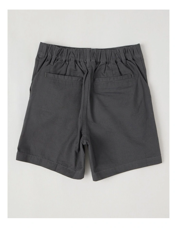 5 Pocket Stretch Chino Short in Charcoal image 3