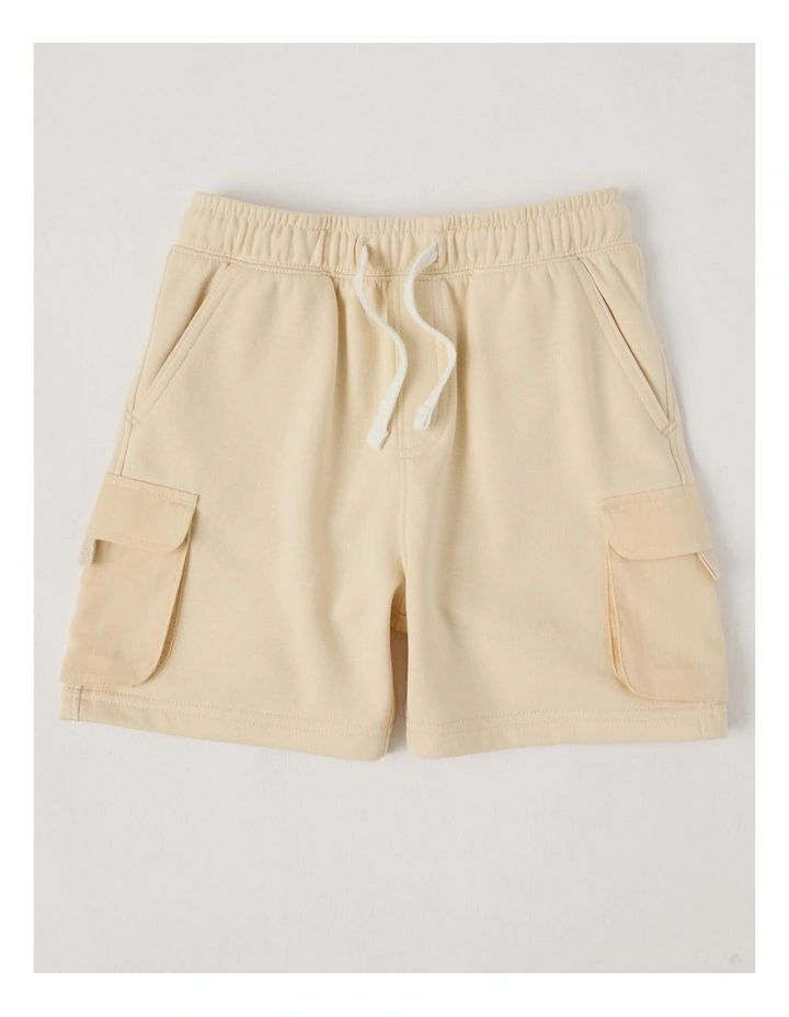 Knit Cargo Short in Sand image 1