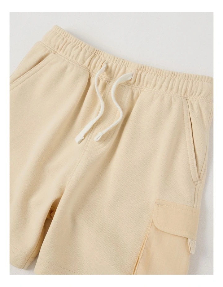 Knit Cargo Short in Sand image 2
