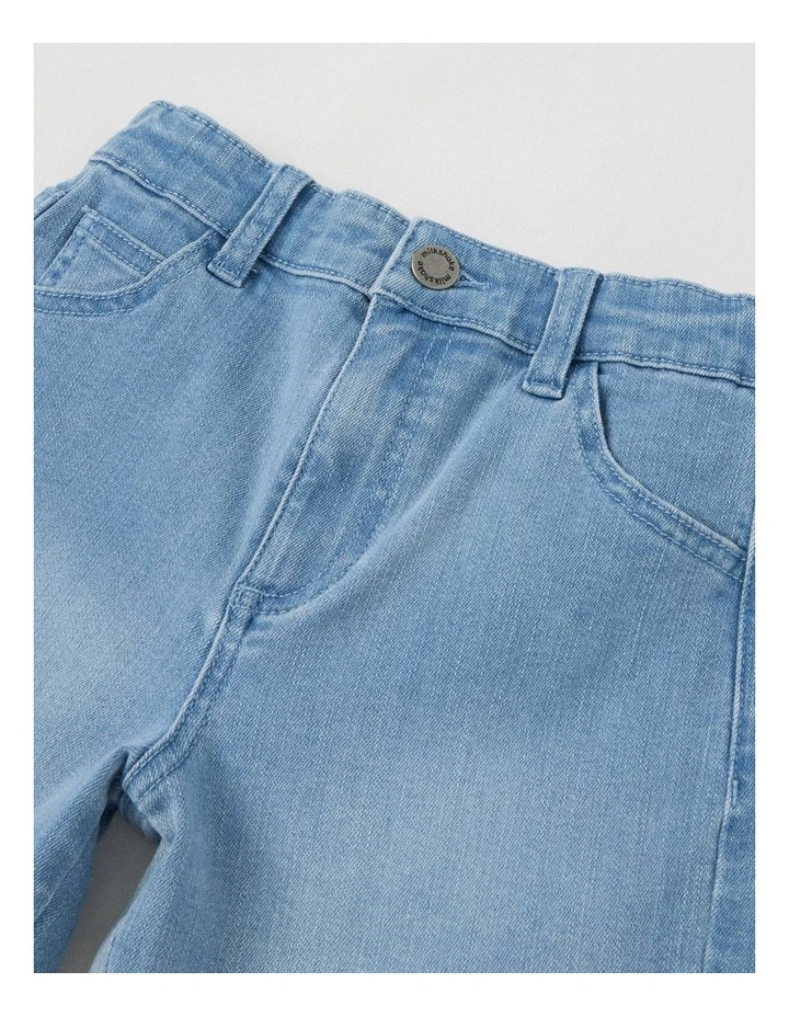 Relaxed Denim Jort in Light Denim image 2