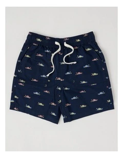 Essentials Chino Pull On Short in Racecar Navy