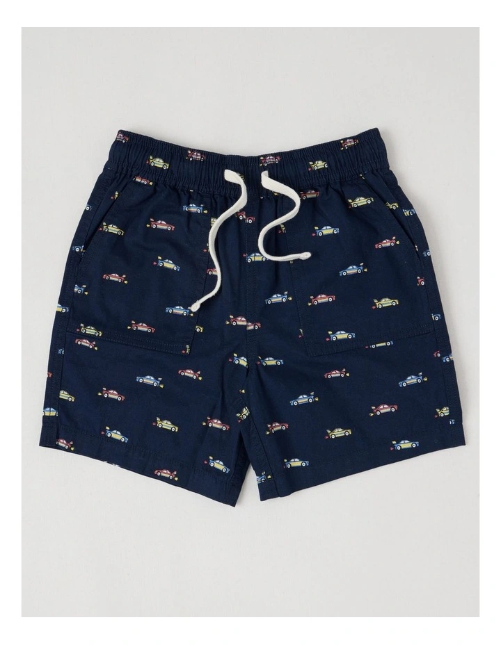 Essentials Chino Pull On Short in Racecar Navy image 1