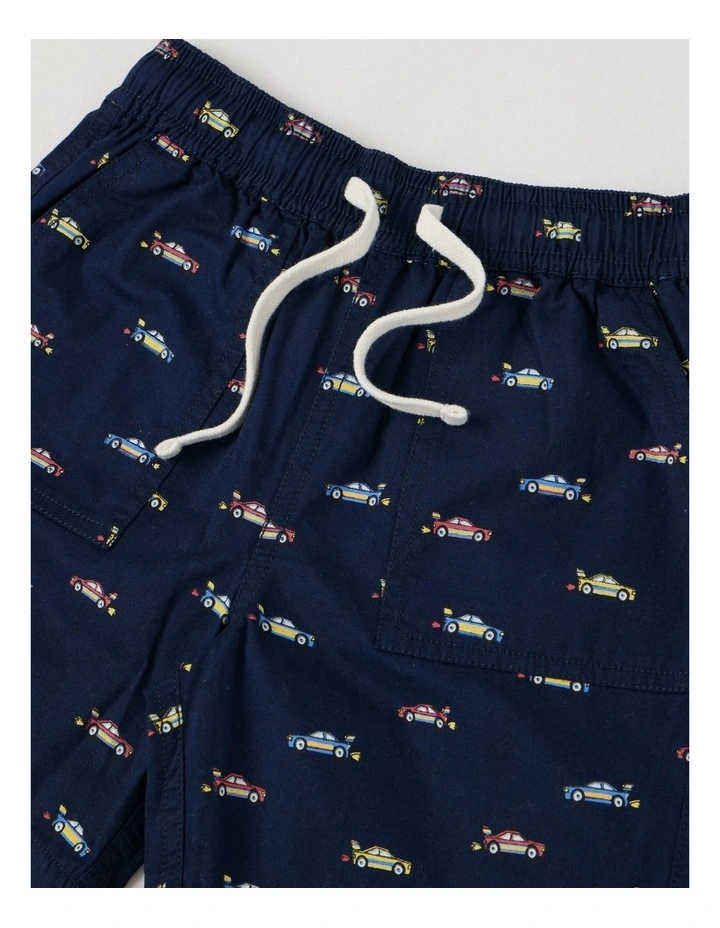 Essentials Chino Pull On Short in Racecar Navy image 2