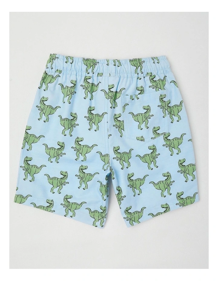 Essentials Chino Pull On Short in T-Rex Light Blue image 3