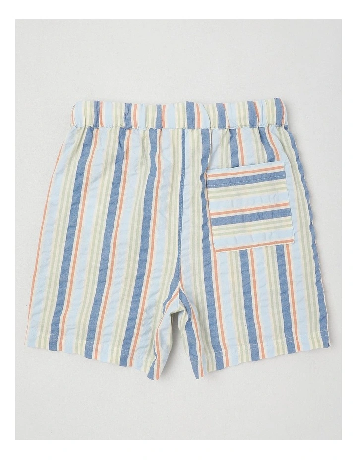 Seersucker Short in Multi Stripe image 3