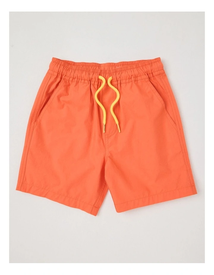 Woven Volley Short in Washed Red image 1