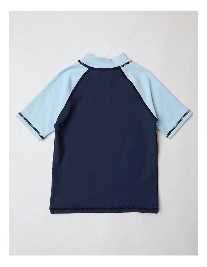 Recycled Rashvest in Blue image 3
