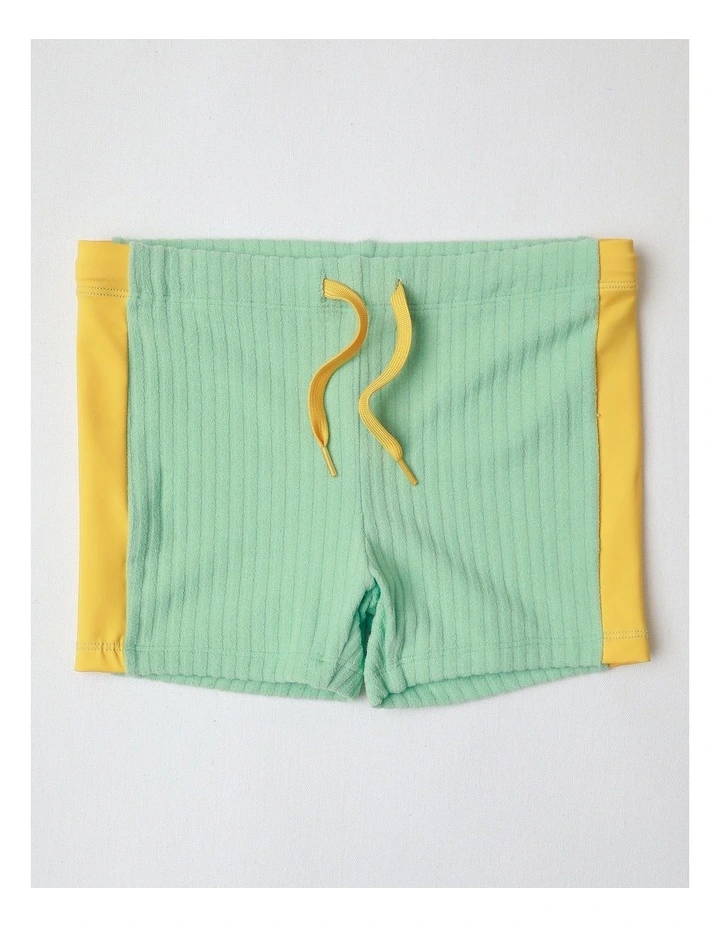 Recycled Rashvest and Short Set in Sage image 5