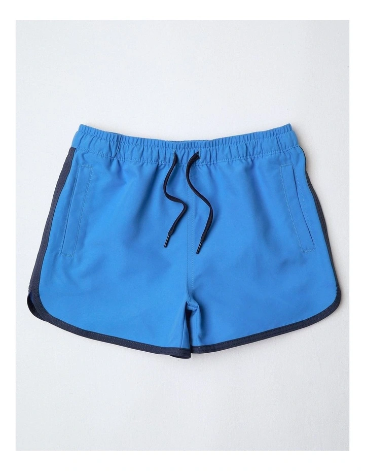 Recycled Boardshort with Side Stripe in Navy image 1