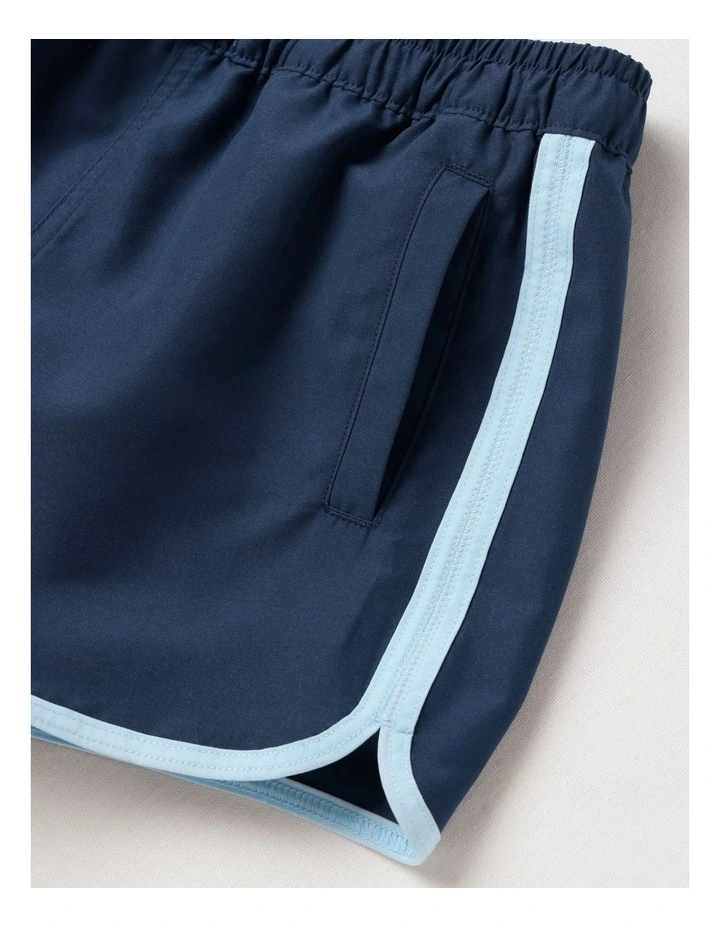 Recycled Boardshort with Side Stripe in Navy image 4