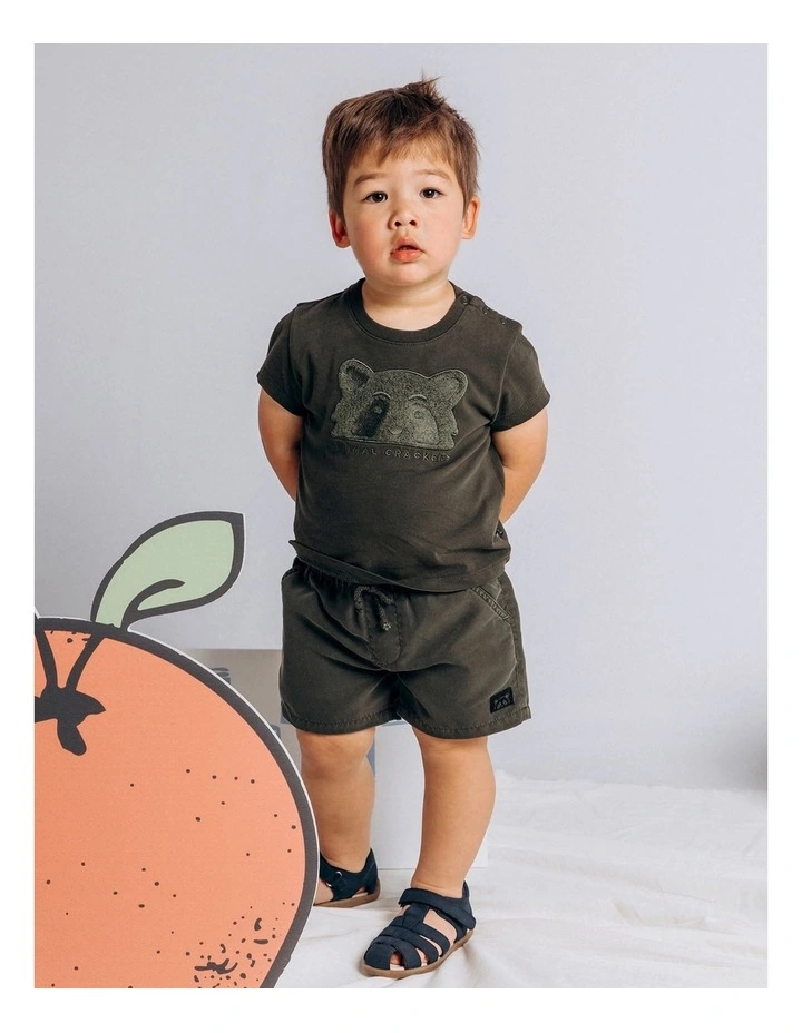 Summer Raffi Tee (Sizes 0-3) in Khaki image 2