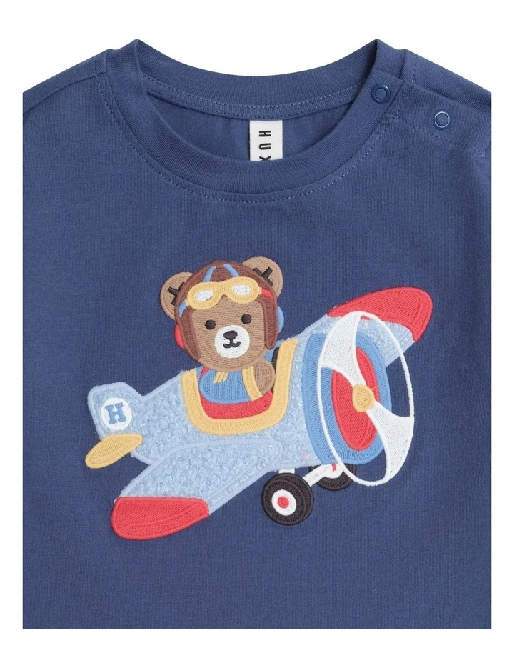 Aviator Huxbear Boxy Tee in Blue image 6