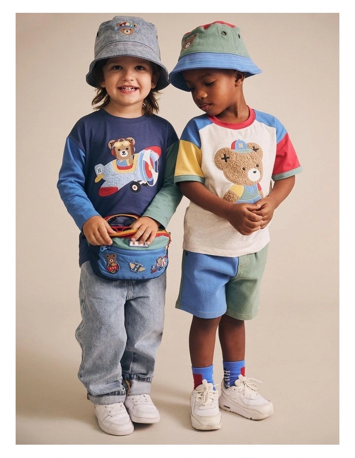 I'm a Real Huxbear Boxy Tee in Multi image 3