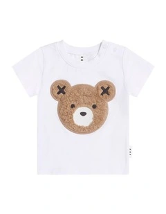 Furry Huxbear Crisp Tee in White