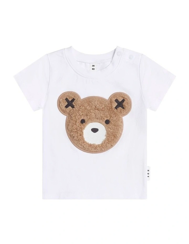 Furry Huxbear Crisp Tee in White image 1
