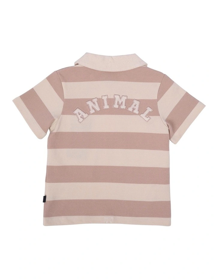 Uni Polo Shirt in Stripe image 3