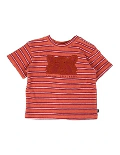 Threaded Tee in Red