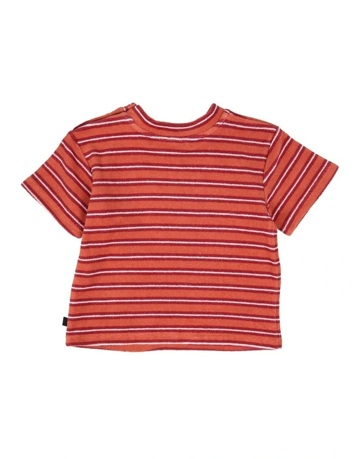 Threaded Tee in Red image 3