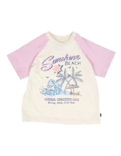 Sunshine Tee in Pink/Cream