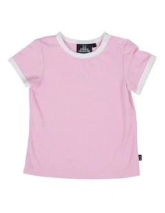 Varied Tee in Pink