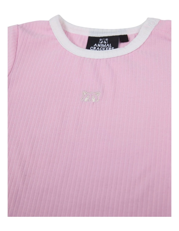 Varied Tee in Pink image 4