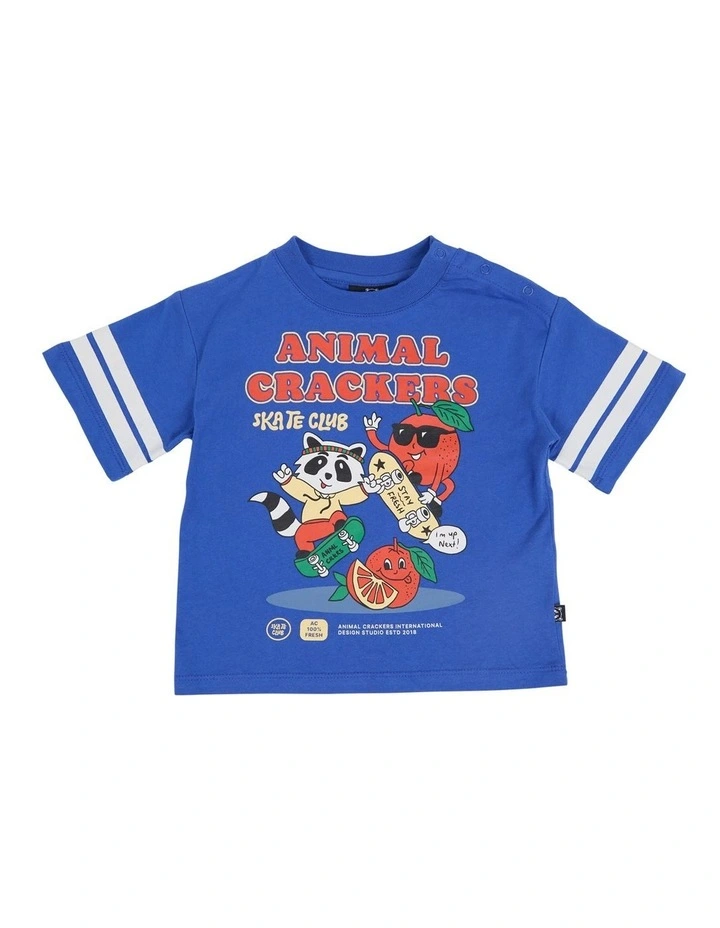 Stay Fresh Short Sleev Tee in Blue image 1