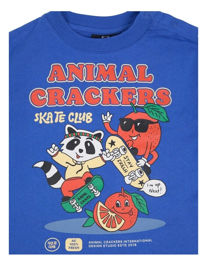 Stay Fresh Short Sleev Tee in Blue image 4