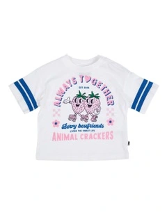 Sweet Life Short Sleeve Tee in Vintage White