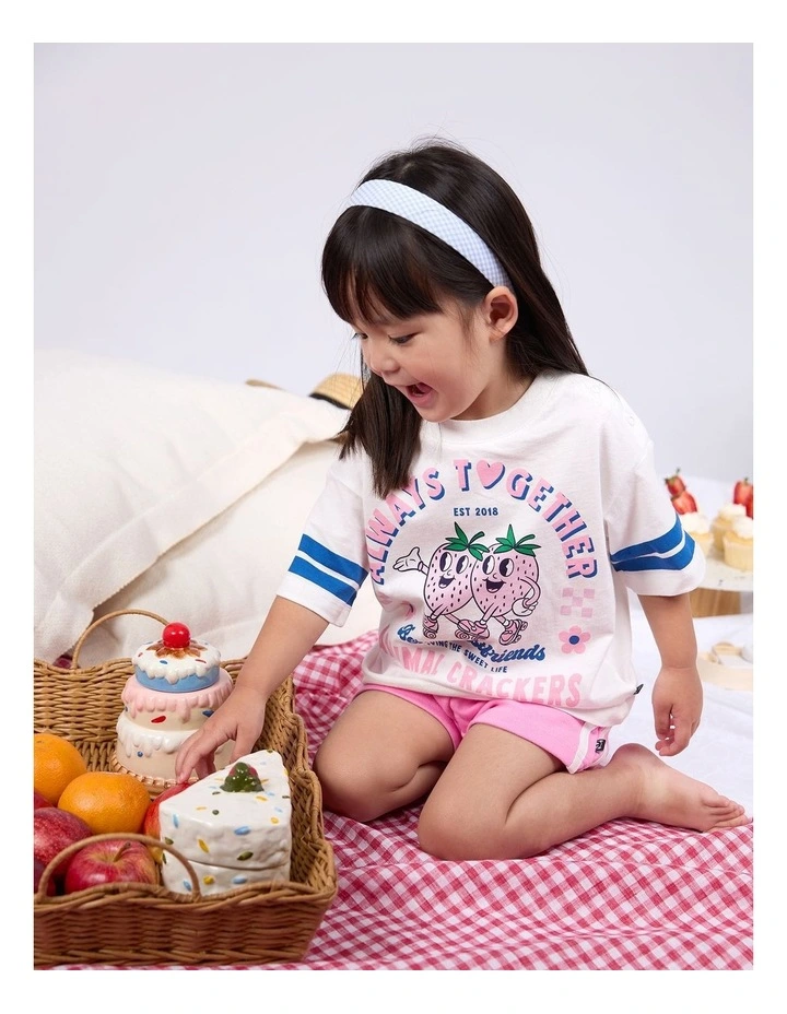 Sweet Life Short Sleeve Tee in Vintage White image 2