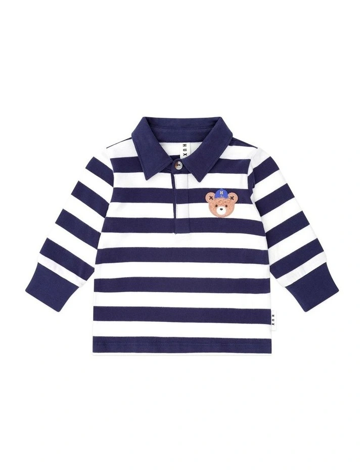 Varsity Polo in Blue image 1