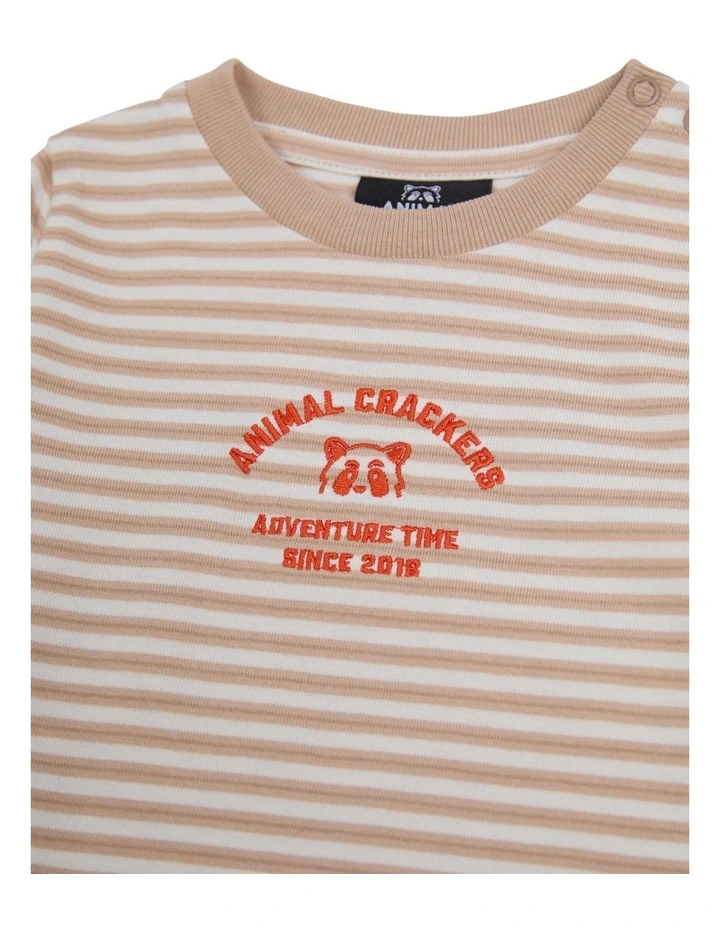 Lodge L/S Tee in Tan image 4