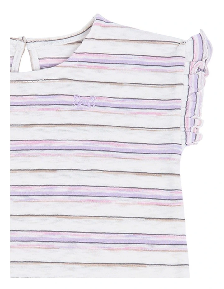Fringe Tee in Stripe image 3