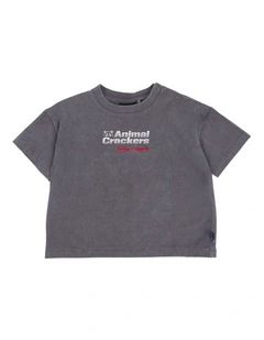 Turbo Tee in Charcoal