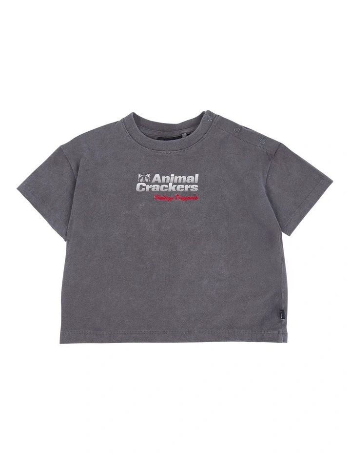 Turbo Tee in Charcoal image 1