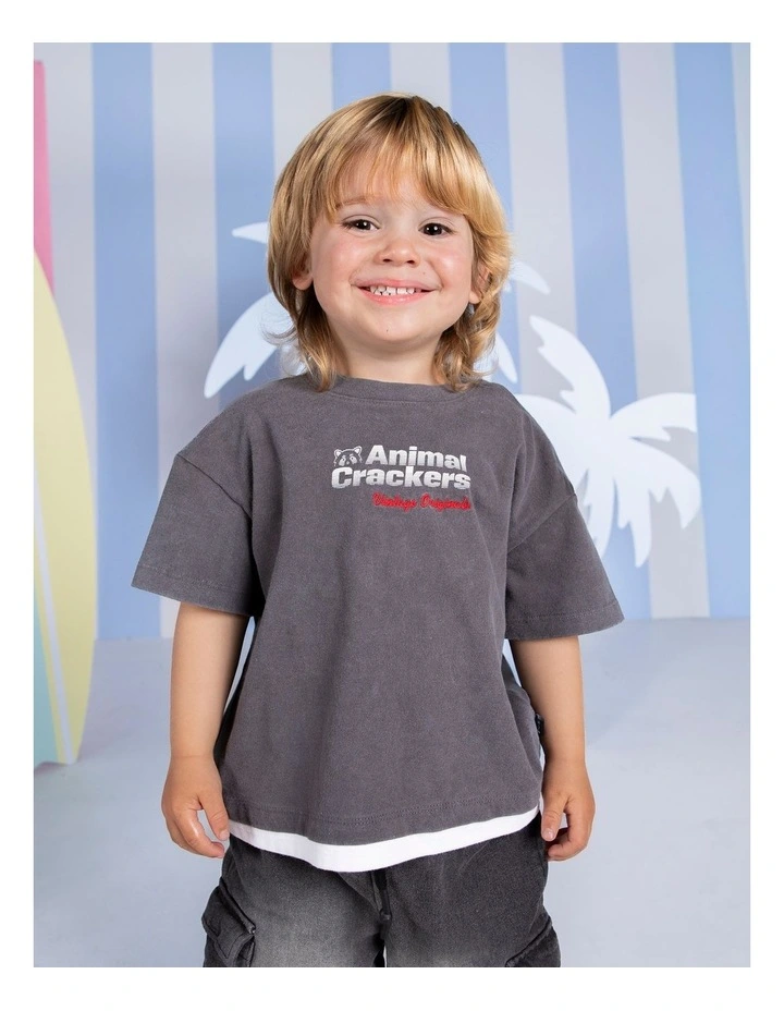 Turbo Tee in Charcoal image 2
