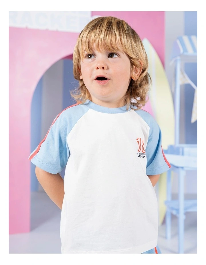Limits Tee in Blue image 2