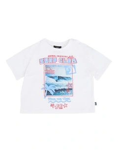 Surf Club Tee in Vintage White