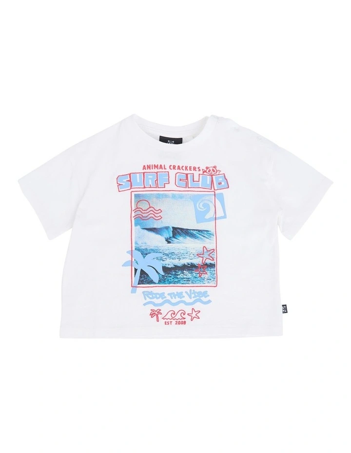 Surf Club Tee in Vintage White image 1