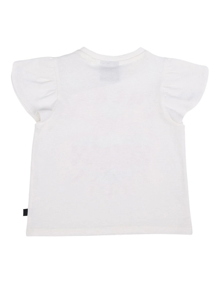 Cherry Tee in Vintage White image 3